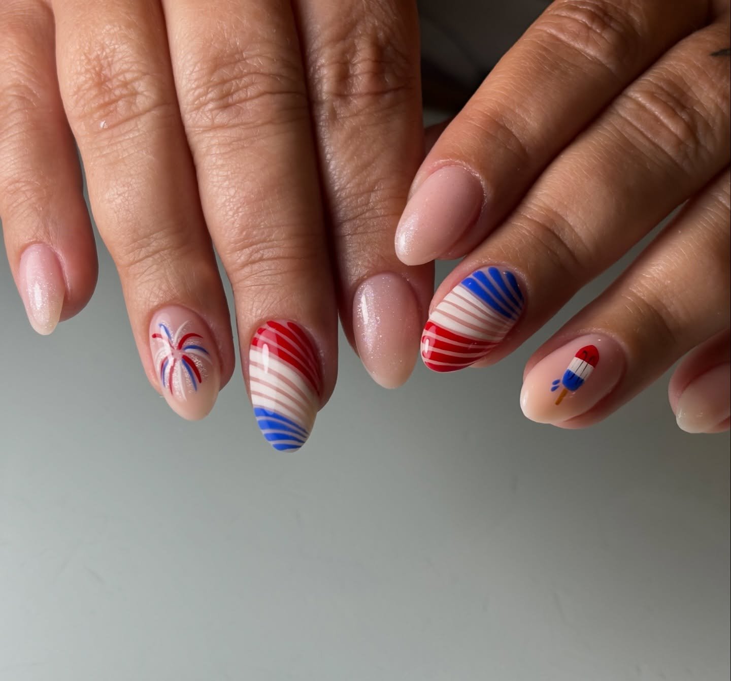 4th of july nails
